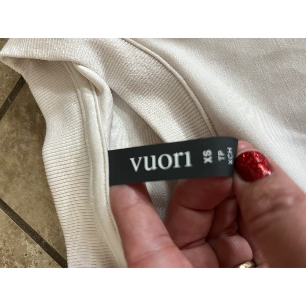 NWOT Vuori Compose Sweater + Wide Leg Pant Set In Marshmallow - Picture 2 of 8